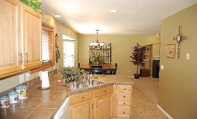 Opens into eating area