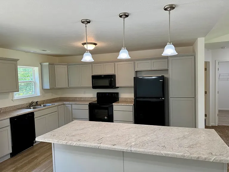 kitchen with island