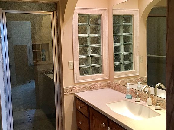 Master bath with spa shower