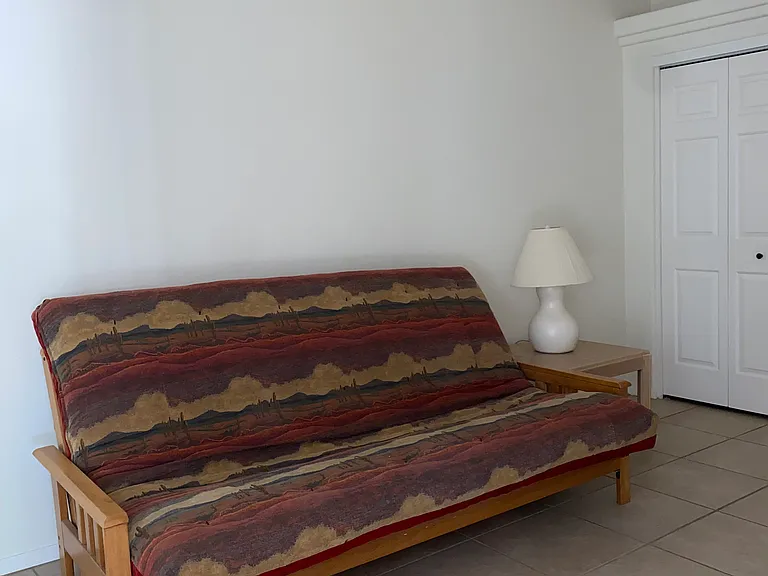 Den Futon as a Couch 
or Queen Bed