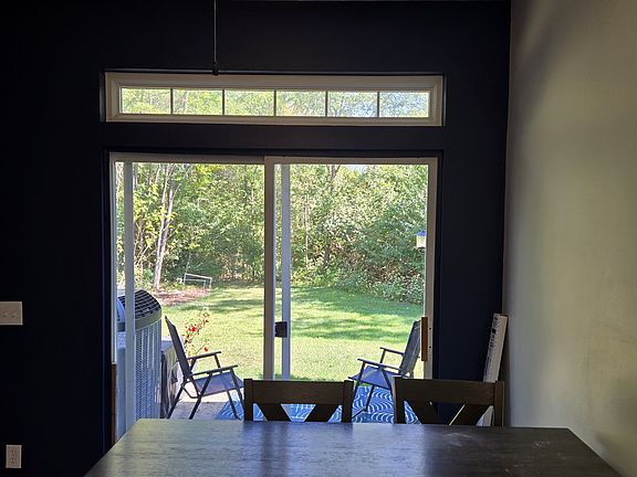 patio with private back yard area