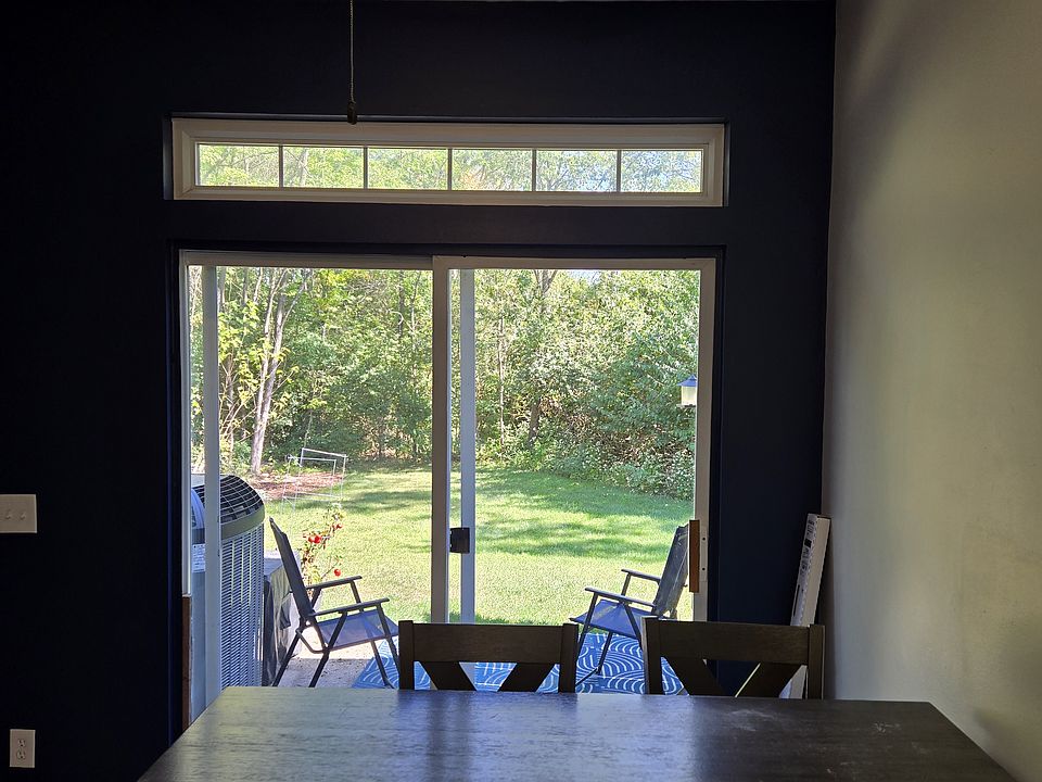 patio with private back yard area