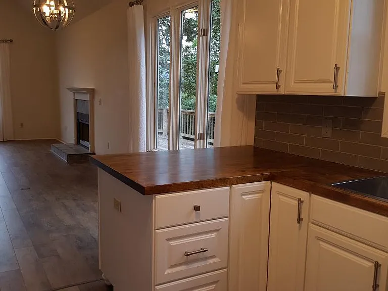 airy, open floor plan w/ dining area