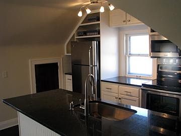 Kitchen is open to living room
