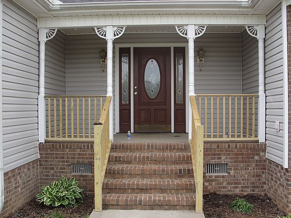 newly updated front porch