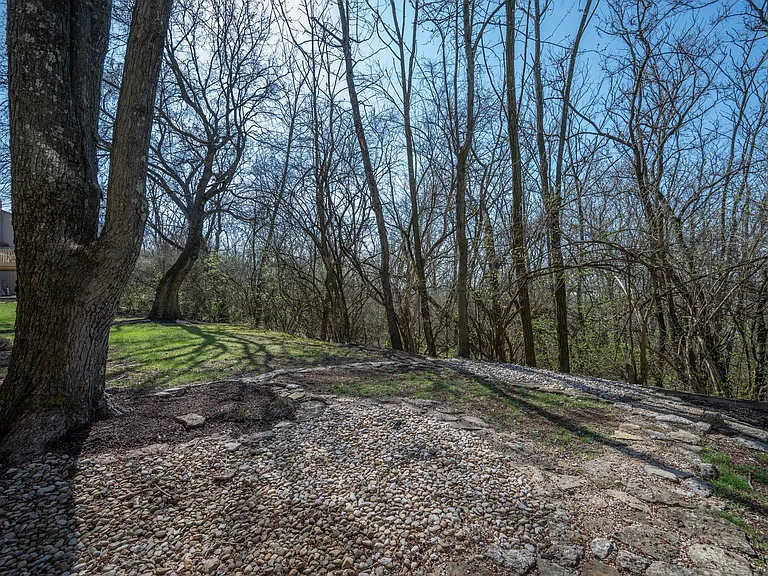 Beautiful wooded Private backyard