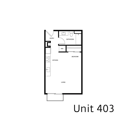 Floor plan Studio - Type 3