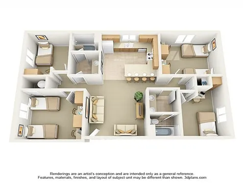 Floor plan 4X2