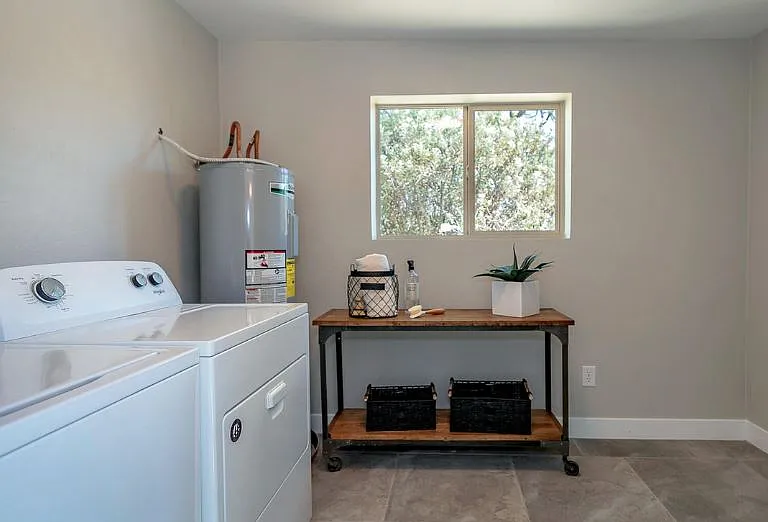 spacious laundry room