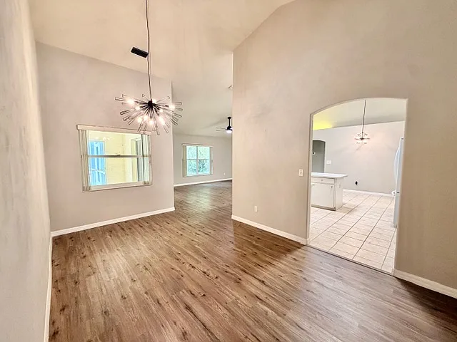 Primary facing kitchen & dining