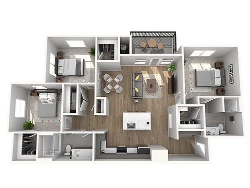 Floor plan C1 - C1
