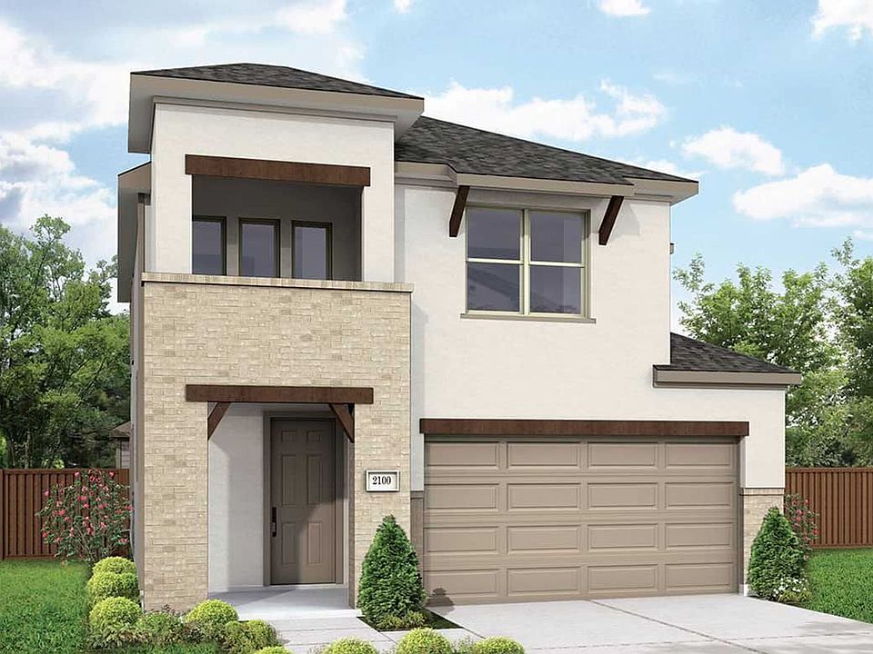 Elegant brick facade and balcony, this Mostyn Springs residence epitomizes modern luxury and sophist
