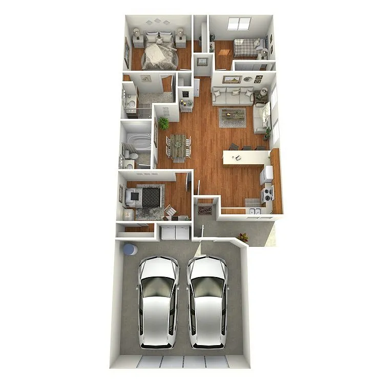 Floor plan 3 Bedroom 2 Bathroom