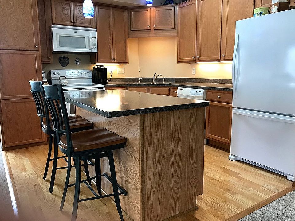 Kitchen with Corian counters