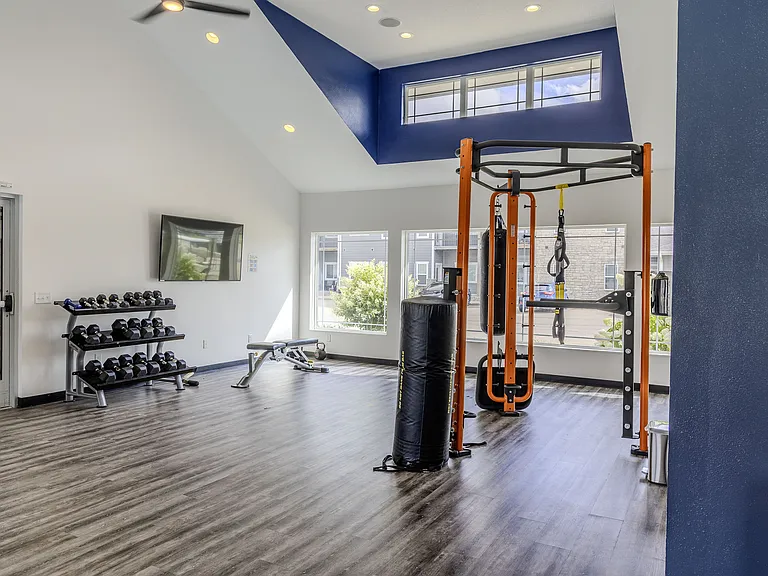 Circuit workouts are easy with 11Fifty on Olson's fully equipped fitness center.