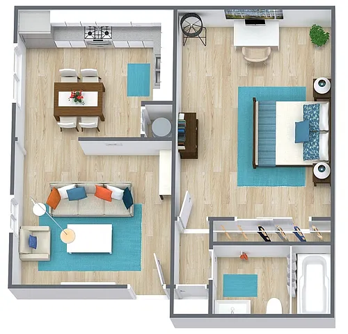 Floor plan One Bedroom