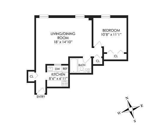 2nd image of 215 W 84th St APT 416