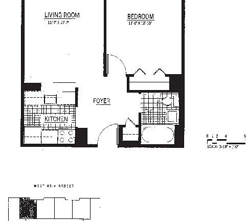 2nd image of 350 W 43rd St APT 2F