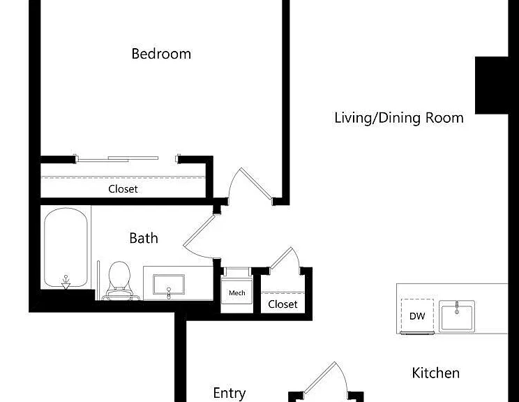 A7 floor plan The Waverly