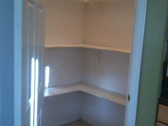 Large walk in pantry in kitchen