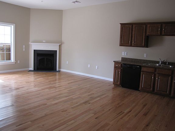 Living room & partial kitchen area shown