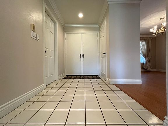 Double doors from the inside of the home