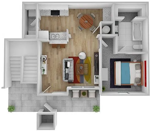 Floor plan One Bedroom
