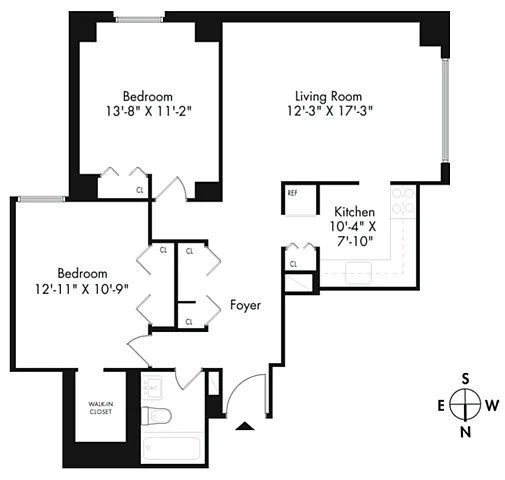 Floor plan 2E Renovation 2