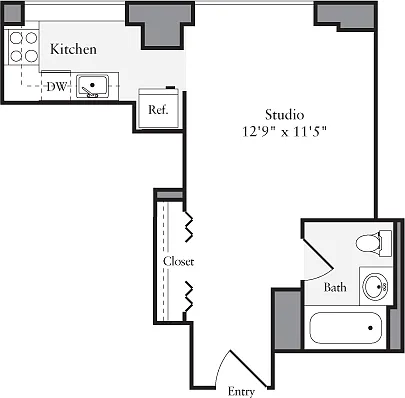 Floor plan Studio C