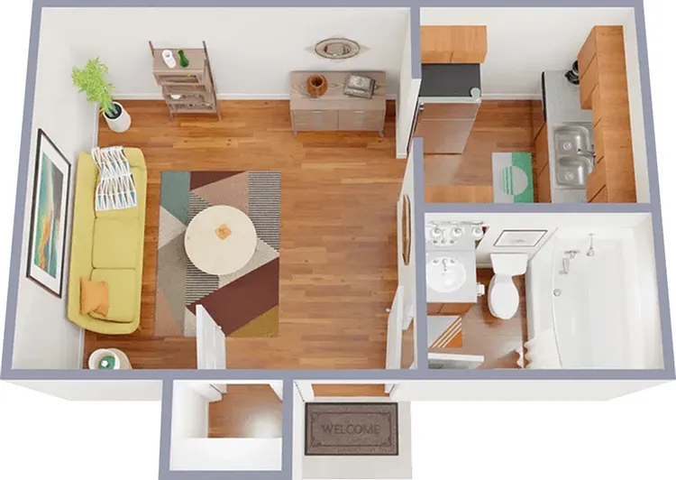 21 Unique studio floor plans ranging from 218 - 474 sq ft 21 Unique studio floor plans ranging from 218 - 474 sq ft