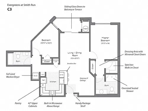 Floor plan Model C3