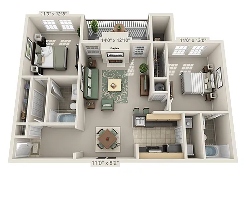 Floor plan Dandridge