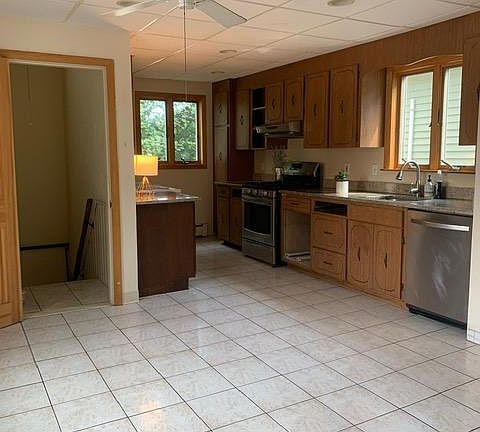 kitchen and rear entrance