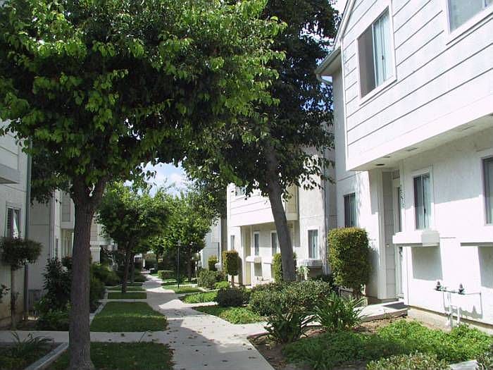 Scenic walk path in front