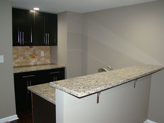 Wet bar in lower level