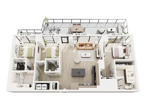 Floor plan 3B-7