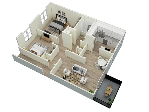 Floor plan Hickory
