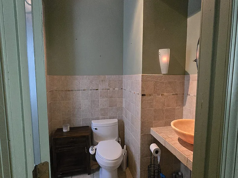 First floor full bathroom toilet comfort height
