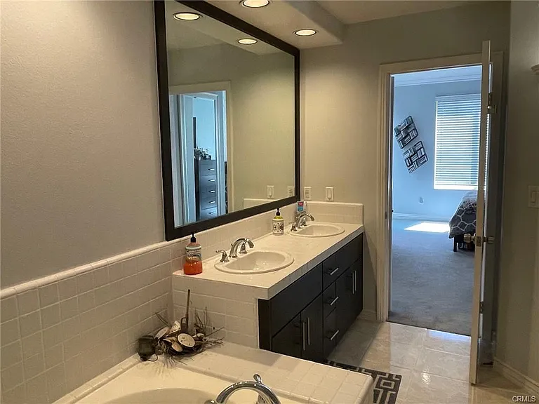 Bathroom with double vanity