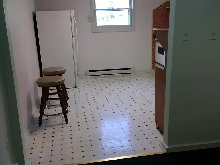 Looking from living room to the country kitchen.