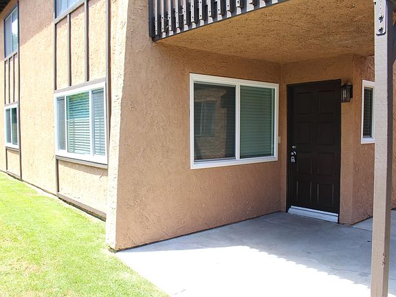 Front entry. Room for BBQ and table and chairs.