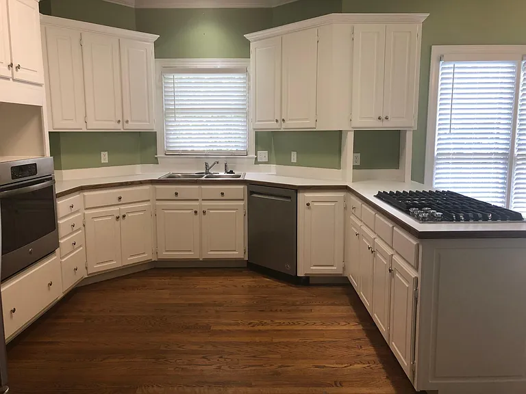 View of kitchen from hallway
