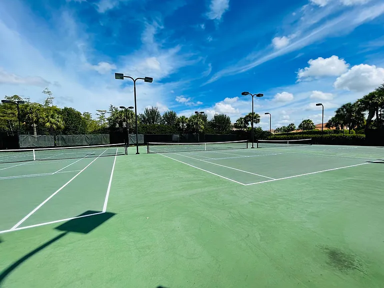 Tennis and Pickleball. 4 amazing courts and lighted as well