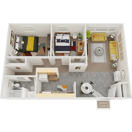 Floor plan Classic Two Bedroom