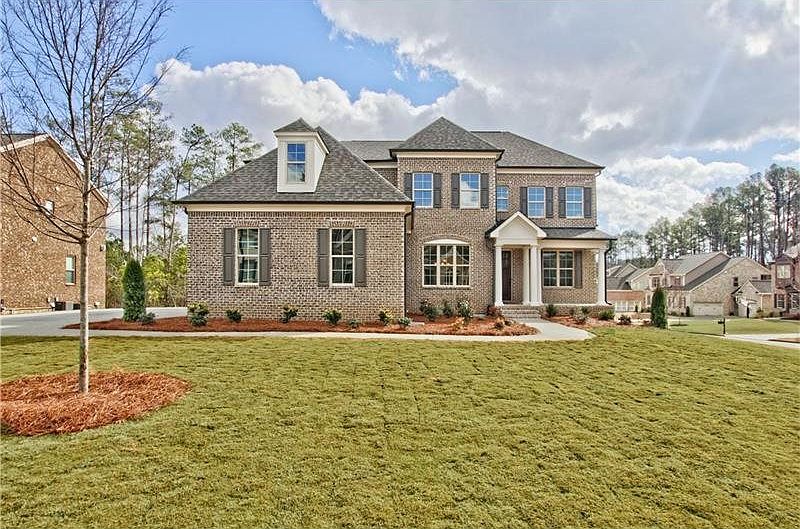 The "Talbot-B" plan. Offers 5 bedrooms, 4 full baths, unfinished basement, 3-car garage, keeping roo