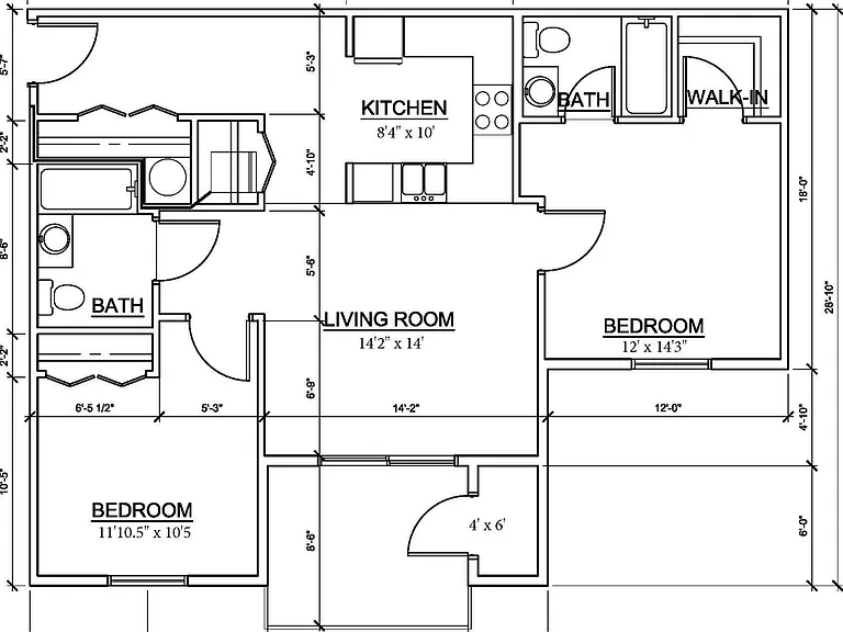 2 bedroom 2 bedroom