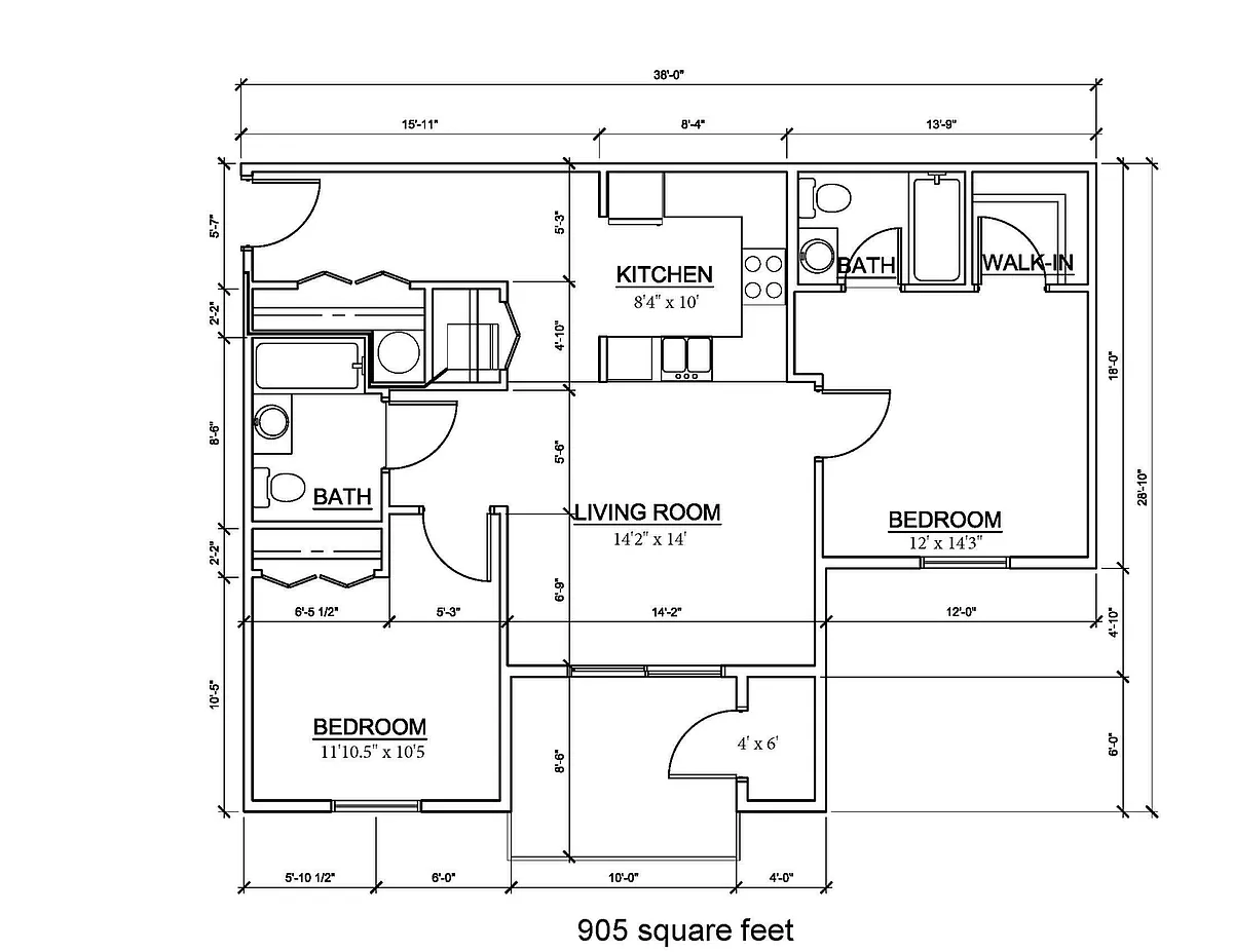 Floor plan TBV 2 BD