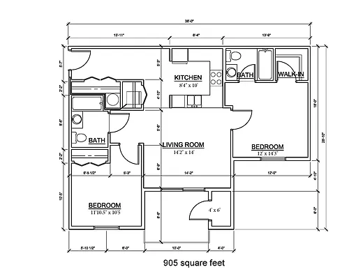 Floor plan TBV 2 BD