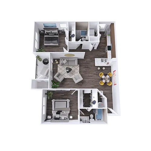 Floor plan B2 Renovated