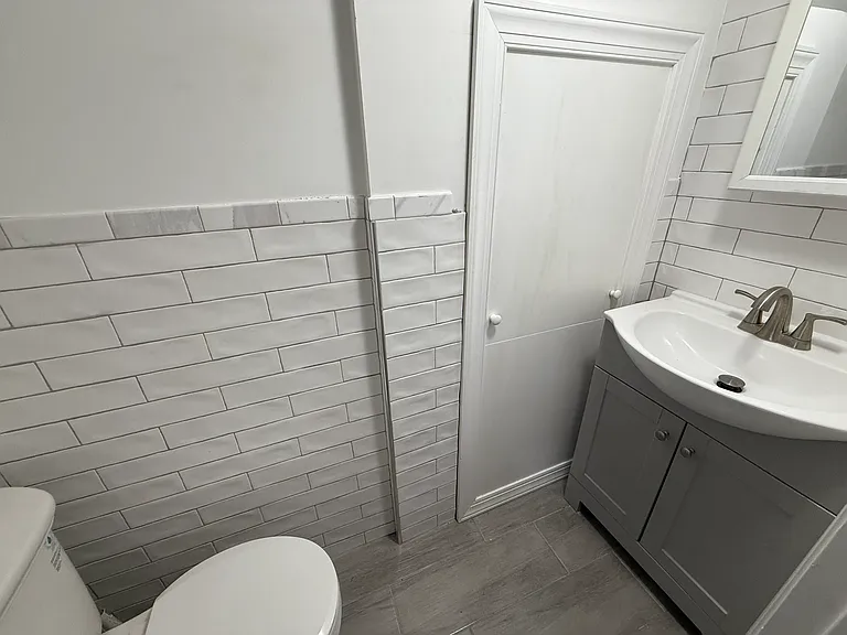 Powder Room in Basement